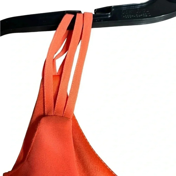 Simon Twik dress women M.  Coral ,summer,halter style,ruffles,lined,chiffon,mini - Picture 8 of 12